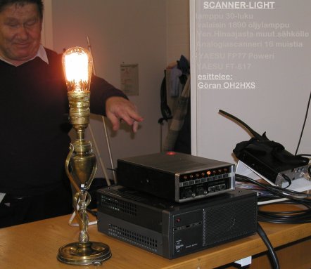 Jösse OH2HXS esittelee scannerivaloa: lamppu ja valaisin 30-luvulta!
